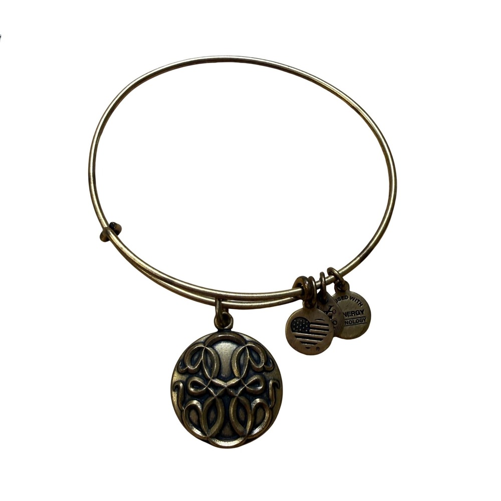 Boho Spiritual Path of Life Expandable Bangle Alex and Ani Rafaelian Gold